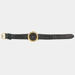 Bvlgari Black 18k Yellow Gold BB 33 GL Quartz Men's Wristwatch 33 mm