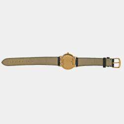 Bvlgari Black 18k Yellow Gold BB 33 GL Quartz Men's Wristwatch 33 mm
