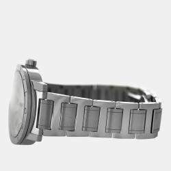 Bvlgari White Stainless Steel Solotempo 102055 Automatic Men's Wristwatch 41 mm