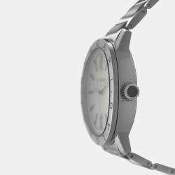 Bvlgari White Stainless Steel Solotempo 102055 Automatic Men's Wristwatch 41 mm