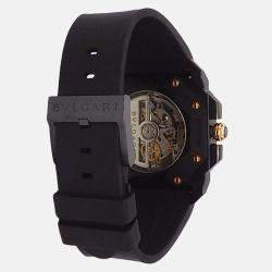 Pre Owned Bvlgari Octo 102630 Automatic Black Stainless Steel Men’s Wristwatch 41 mm