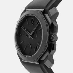 Pre Owned Bvlgari Octo 103027 Automatic Black Stainless Steel Men’s Wristwatch 41 mm