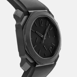 Pre Owned Bvlgari Octo 103027 Automatic Black Stainless Steel Men’s Wristwatch 41 mm