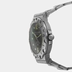 Pre Owned Bvlgari Diagono SD 38 S Automatic Black Stainless SteelMen's Wristwatch 38 mm