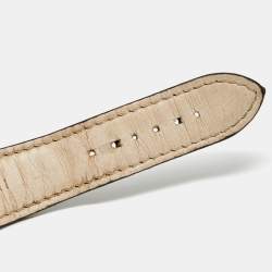 Pre Owned Bvlgari Black Stainless Steel Alligator Octo Roma 103084 Men's Wristwatch 41 mm 