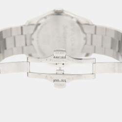 Pre Owned Bvlgari Solotempo ST37S Quartz Silver Stainless Steel Men's Wristwatch 37 mm