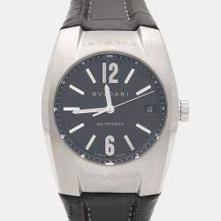 Pre Owned Bvlgari Ergon EG35S Automatic Stainless Steel Men's Wristwatch 35 mm x 44 mm