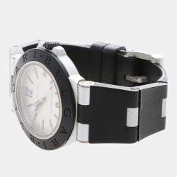 Pre Owned Bvlgari Diagono Aluminum AL38TA Automatic Aluminum Men's Wristwatch 38 mm