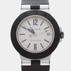 Pre Owned Bvlgari Diagono Aluminum AL38TA Automatic Aluminum Men's Wristwatch 38 mm