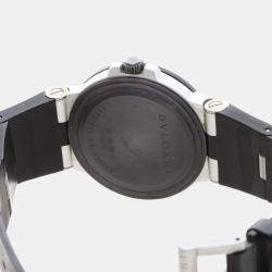 Pre Owned Bvlgari Diagono Aluminum AL38TA Automatic Aluminum Men's Wristwatch 38 mm