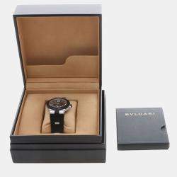 Pre Owned Bvlgari Diagono Aluminum AL38TA Automatic Aluminum Men's Wristwatch 38 mm