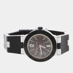 Pre Owned Bvlgari Diagono Aluminum AL38TA Automatic Aluminum Men's Wristwatch 38 mm