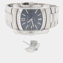 Pre Owned Bvlgari Assioma AA44S Automatic Stainless Steel Men's Wristwatch 34.5 mm