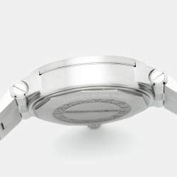 مملوكة مسبقًا Bvlgari Diagono DG40SCH Silver Dial Stainless Steel Men's Wristwatch 40 mm