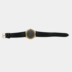 Pre Owned Bvlgari BvlgariBvlgari BB33GL Quartz Black 18k yellow gold Men's Wristwatch 33 mm