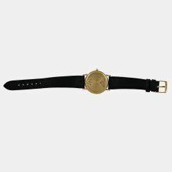 Pre Owned Bvlgari BvlgariBvlgari BB33GL Quartz Black 18k yellow gold Men's Wristwatch 33 mm