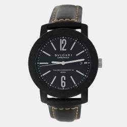 Pre Owned Bvlgari BvlgariBvlgari BB40CL Automatic Black carbon steel Men's Wristwatch 40 mm