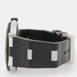 Pre Owned Bvlgari Diagono AL38TA Automatic Aluminum Titanium Men's Wristwatch 38 mm