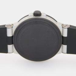 Pre Owned Bvlgari Diagono AL38TA Automatic Aluminum Titanium Men's Wristwatch 38 mm