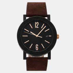 Pre Owned Pre-Owned Bvlgari Bvlgari-Bvlgari 103556 Black Automatic Blacksteel Men's Wristwatch 41 mm