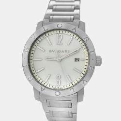 Pre Owned Bvlgari Bvlgari Bvlgari BB41S Automatic Stainless Steel Men's Wristwatch 41 mm