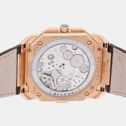 مملوكة مسبقًا ساعة رجالية مملوكة مسبقاً بلغاري أوكتو فينيسيمو كرونوغراف جي إم تي 103468 أوتوماتيكية 43 مم