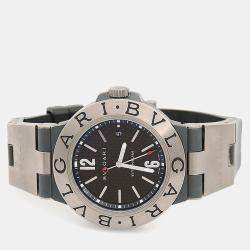 مملوكة مسبقًا ساعة يد رجالية بلغاري دياجونو TI44TA أوتوماتيكية تيتانيوم أسود 44 مم