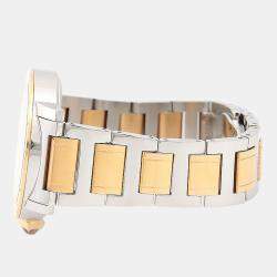 مملوكة مسبقًا Bvlgari Bvlgari BBLP37SG Automatic White Diamonds 18K Rose Gold Stainless Steel Women's Wristwatch 37mm