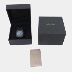 Pre Owned Bvlgari Octo Finissimo 103278 Automatic Black Ceramic Men's Wristwatch 43 mm