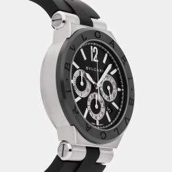 مملوكة مسبقًا Pre-Owned Bvlgari Diagono Chronograph DG42SCCH BLK Automatic 42 mm