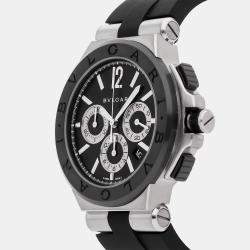 مملوكة مسبقًا Pre-Owned Bvlgari Diagono Chronograph DG42SCCH BLK Automatic 42 mm
