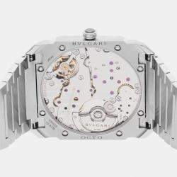 Pre Owned Pre-Owned Bvlgari Octo Finissimo 103431 Blue Automatic Stainless Steel  Men's Wristwatch 40 MM
