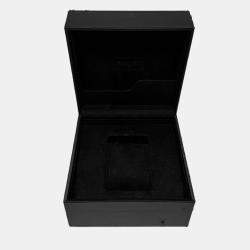 Pre Owned ساعة يد رجالية بلغاري أكتو 102738 أوتوماتيك ستانلس ستيل سوداء 41 مم مستخدمة