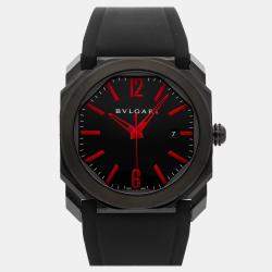 Pre Owned Pre-Owned Bulgari Octo 102738 Black Automatic Stainless Steel  Men's Wristwatch 41 MM