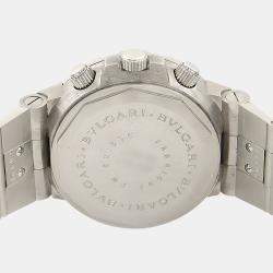 Pre Owned Bvlgari Diagono Scuba SCB38S Automatic Stainless Steel Men's Wristwatch 38 mm