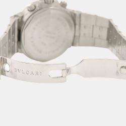 Pre Owned Bvlgari Diagono Scuba SCB38S Automatic Stainless Steel Men's Wristwatch 38 mm