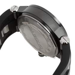 Pre Owned Bvlgari Black Ceramic Stainless Steel Rubber Diagono DG 42 BSC CH Men's Wristwatch 42 mm