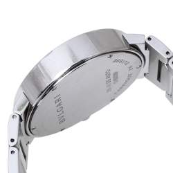 Pre Owned Bvlgari White Stainless Steel Bvlgari BB42WSSD 101381 Men's Wristwatch 42 mm