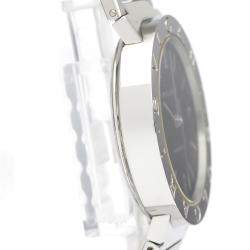 Pre Owned Bvlgari Black Stainless Steel Bvlgari Bvlgari BB33SS Automatic Men's Wristwatch 33 MM
