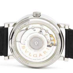 Pre Owned Bvlgari Silver Stainless Steel Bvlgari BB 33 SL AUTO Automatic Women's Wristwatch 33 mm