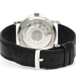Pre Owned Bvlgari Silver Stainless Steel Bvlgari BB 33 SL AUTO Automatic Women's Wristwatch 33 mm