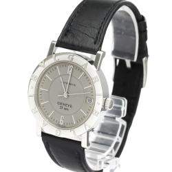 Pre Owned Bvlgari Silver Stainless Steel Bvlgari BB 33 SL AUTO Automatic Women's Wristwatch 33 mm