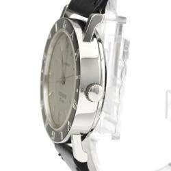 Pre Owned Bvlgari Silver Stainless Steel Bvlgari BB 33 SL AUTO Automatic Women's Wristwatch 33 mm