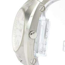 Pre Owned Bvlgari White Stainless Steel Ergon EG40S Automatic Men's Wristwatch 40 MM
