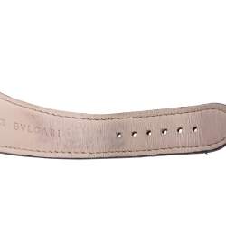 مملوكة مسبقًا ساعة يد رجالية بلغاري أوكتو روما OC41S جلد ستانلس ستيل سوداء 41 مم