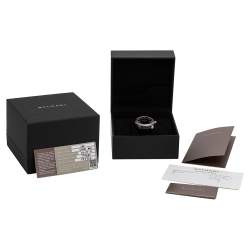 مملوكة مسبقًا ساعة يد رجالية بلغاري أوكتو روما OC41S جلد ستانلس ست يل سوداء 41 مم