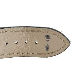 Pre Owned Bvlgari Black Stainless Steel Alligator Octo Roma 103084 Men's Wristwatch 41 mm