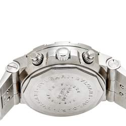 Pre Owned Bvlgari Black Stainless Steel Diagono Scuba SC38S Chronograph Men's Wristwatch 38 MM