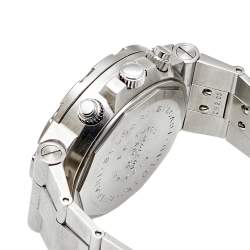 Pre Owned Bvlgari Black Stainless Steel Diagono Scuba SC38S Chronograph Men's Wristwatch 38 MM