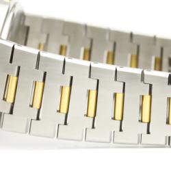 Pre Owned Bvlgari Black 18K Yellow Gold And Stainless Steel BB33SG Men's Wristwatch 33 MM